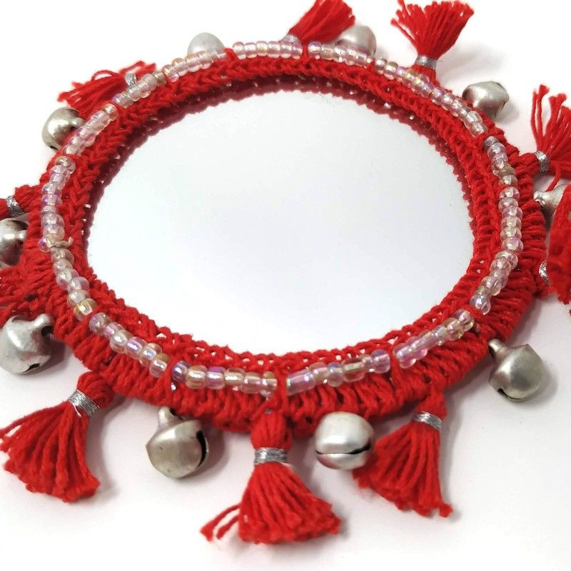 Espejo de bolsillo para regalar rojo
