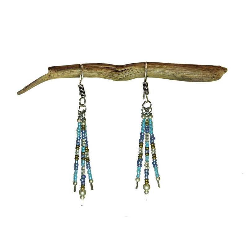 Pendientes tiras abalorios