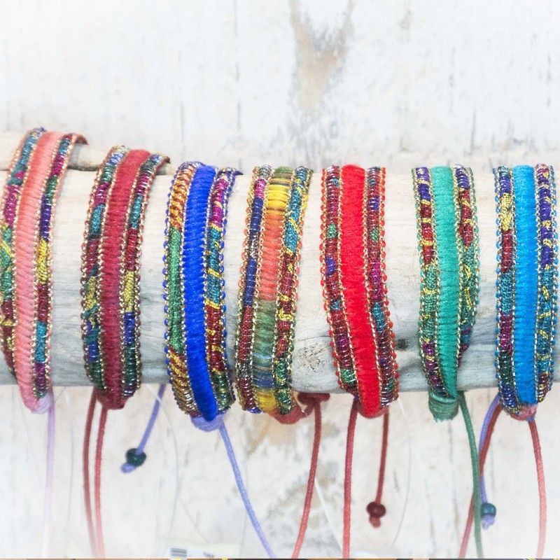 Brazalete cenefa abalorios