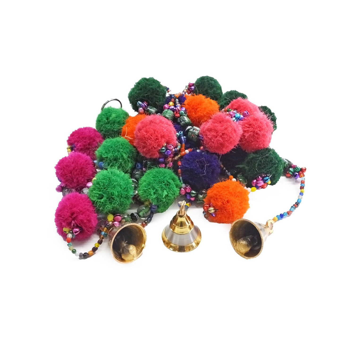 Colgante pompón campana
