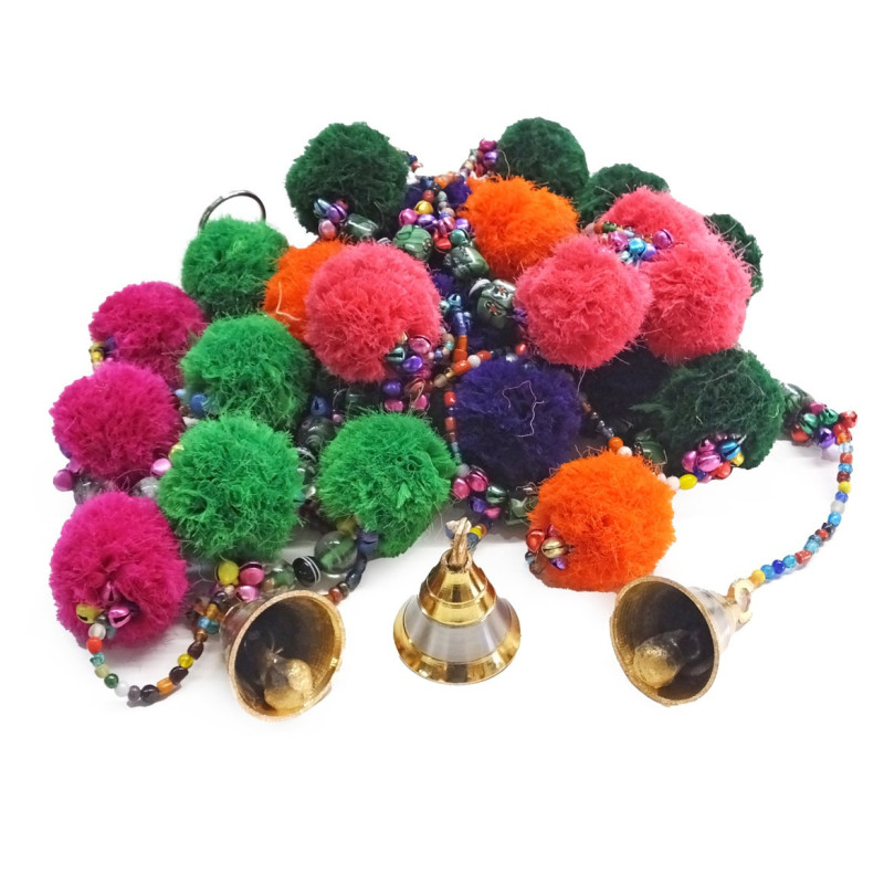 Colgante pompón campana