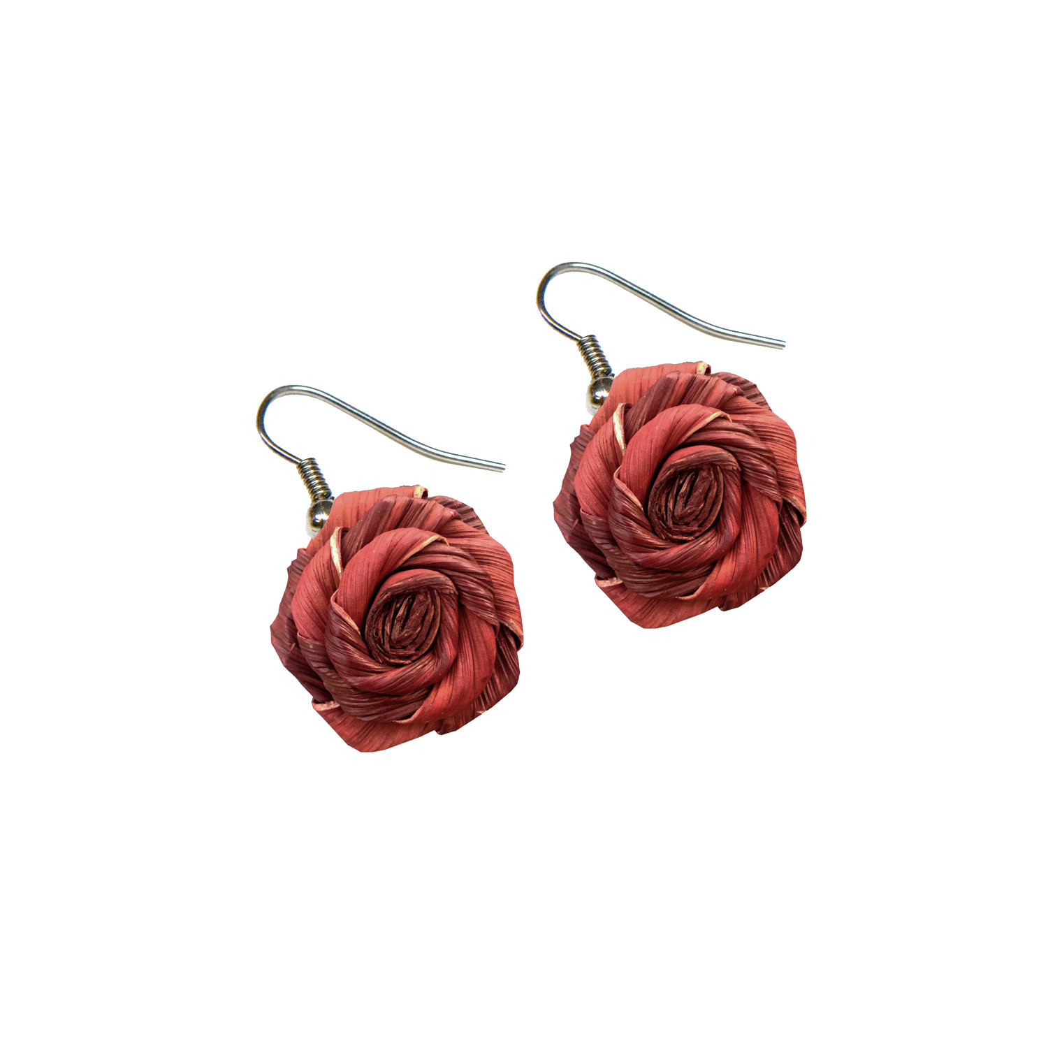 Pendientes rosa crockery