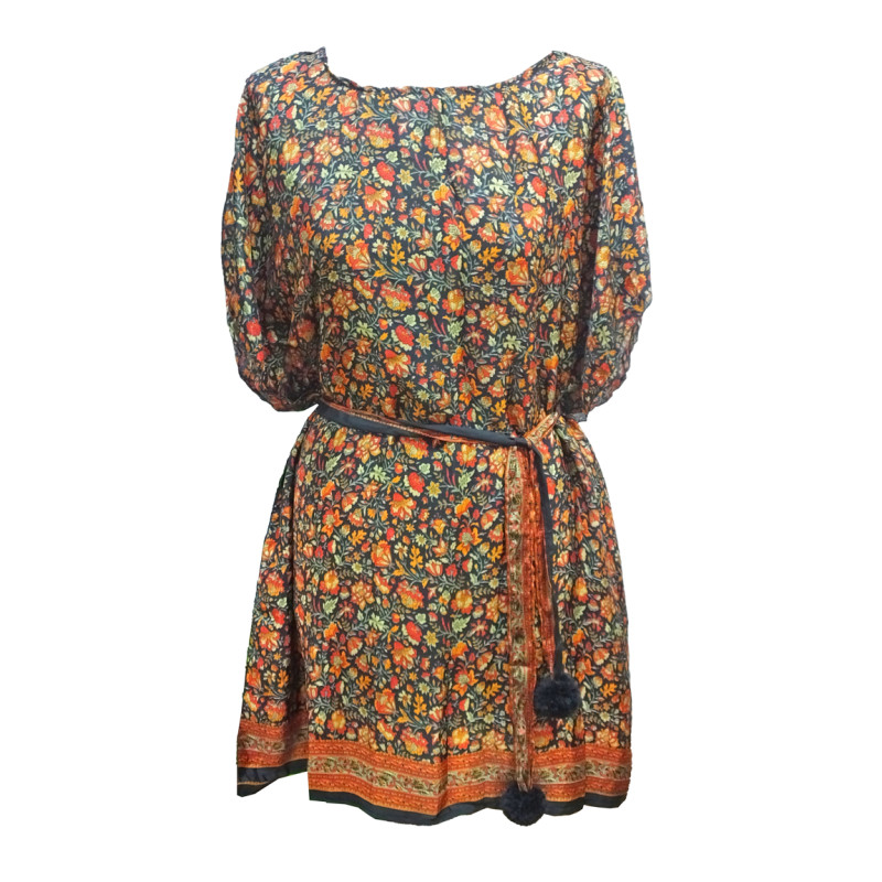 Vestido sari negro