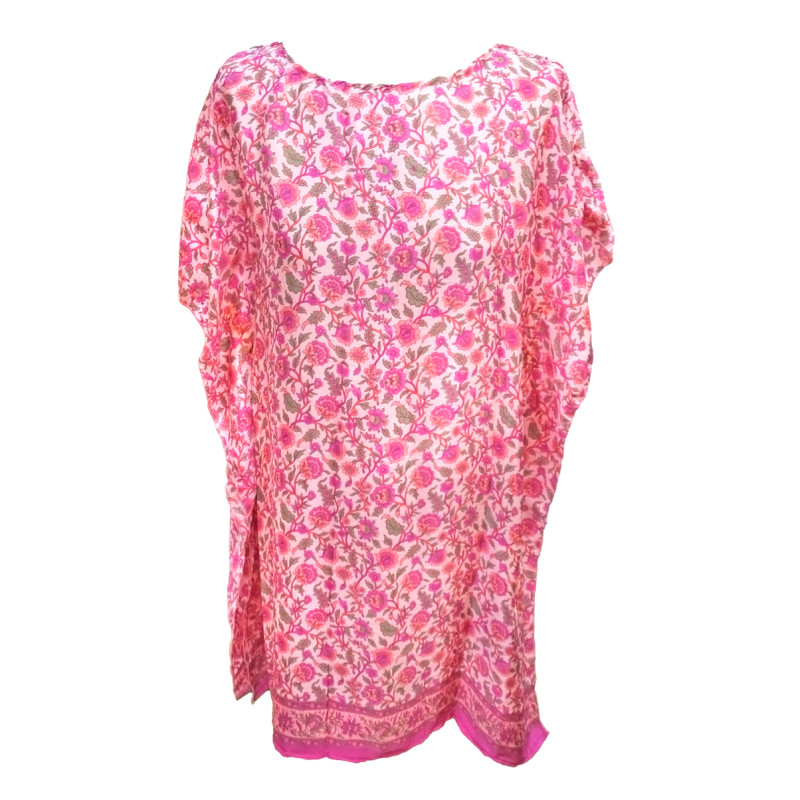Vestido sari fucsia