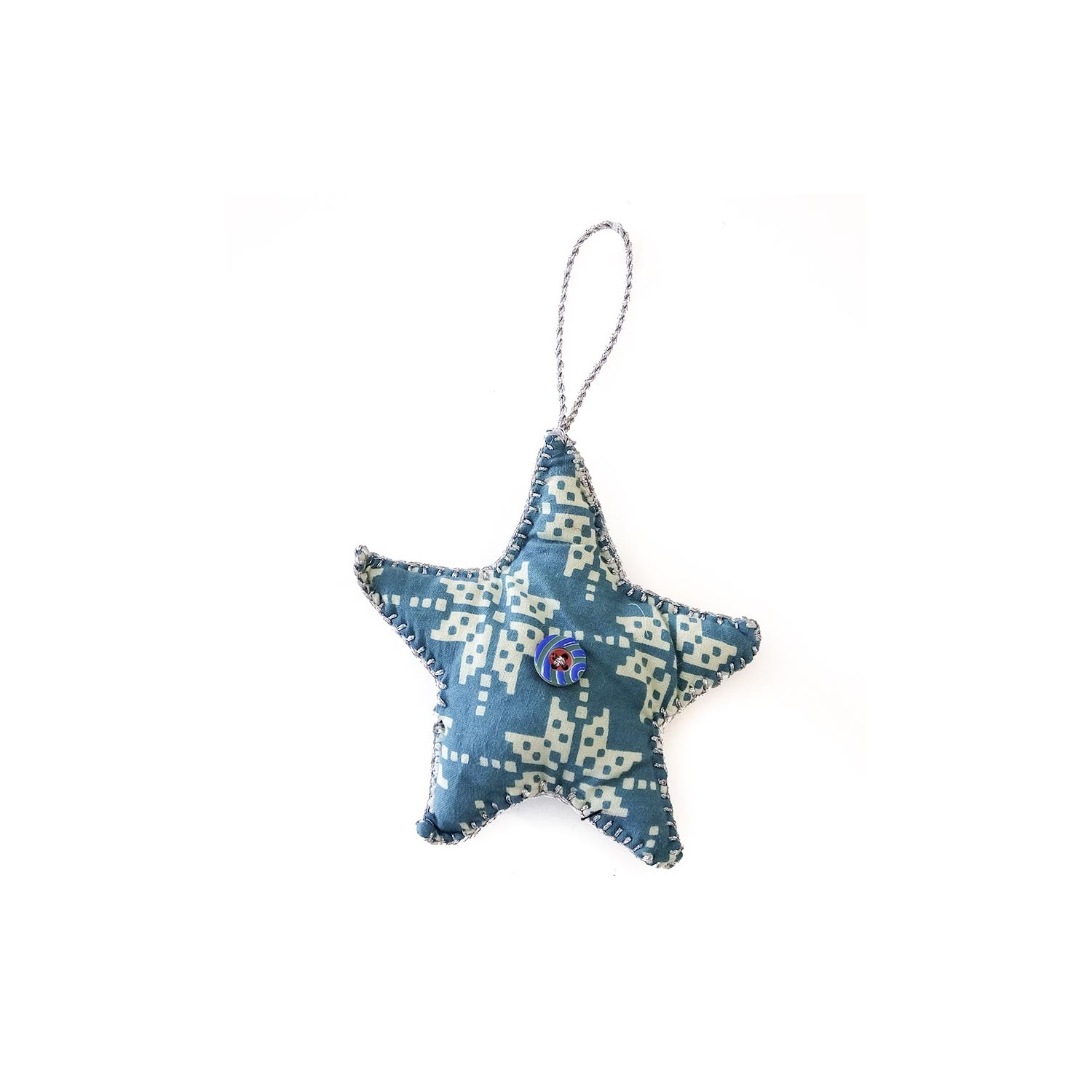 Colgante estrella tela