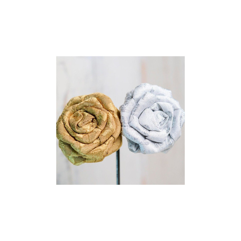 Broche rosas benares oro