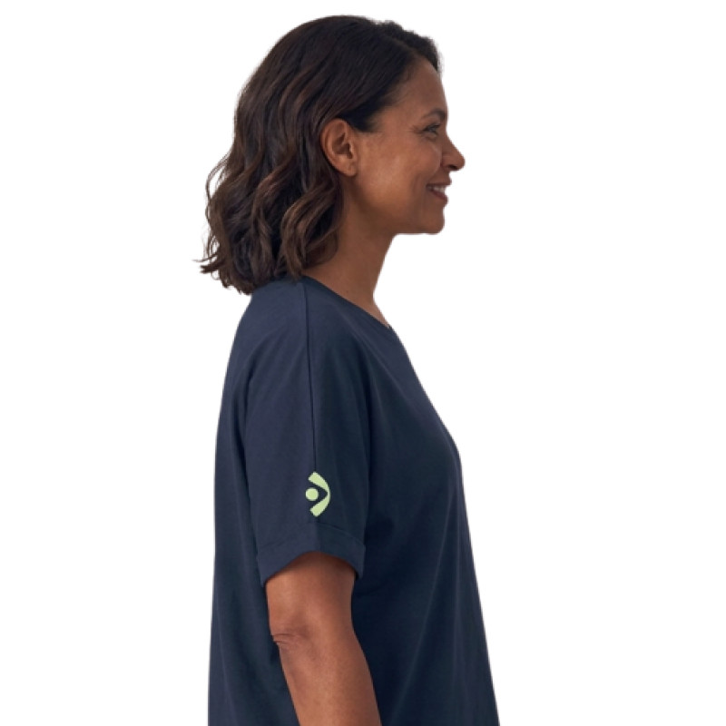 Camiseta mujer Siembra Humanidad azul oscuro