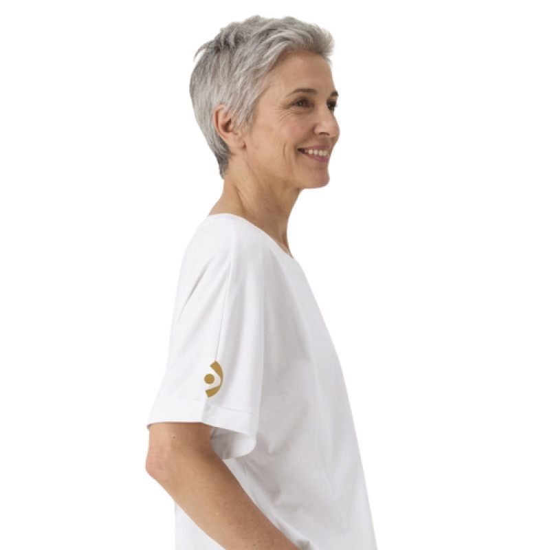 Camiseta mujer Siembra Humanidad blanca