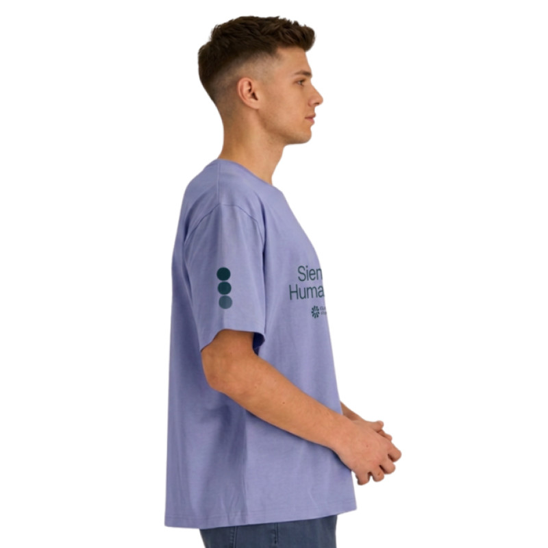 Camiseta hombre Siembra Humanidad violeta