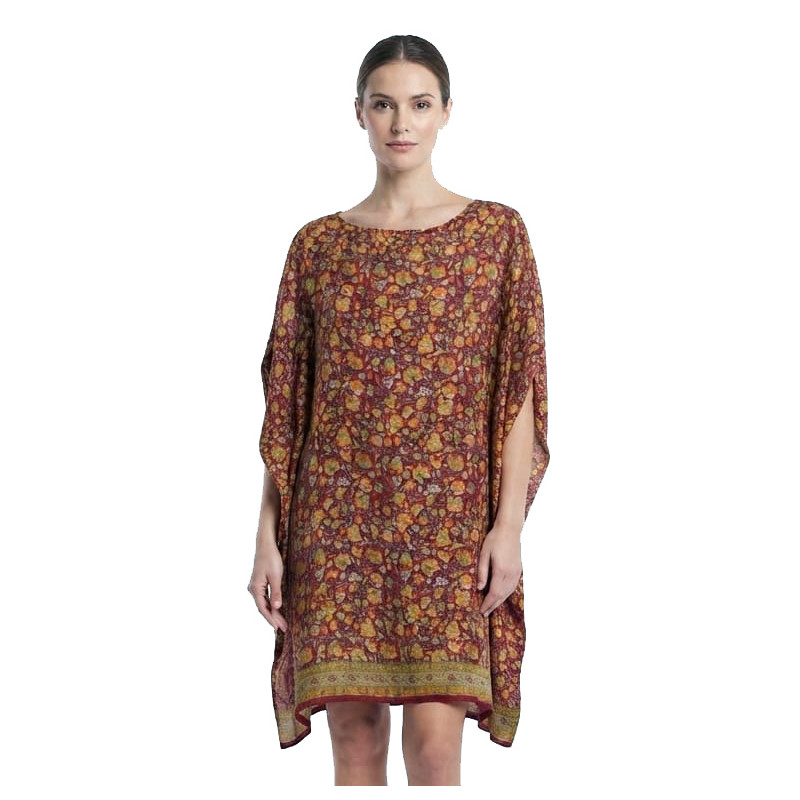 Vestido sari granate
