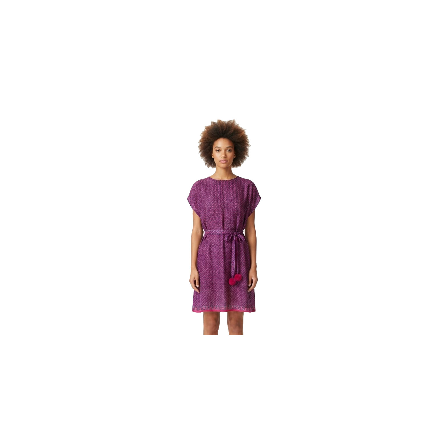 Vestido sari fucsia