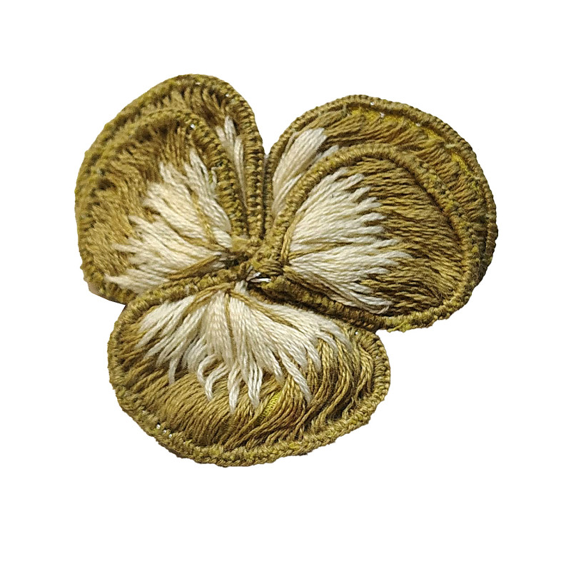 Broches Flor Bordada