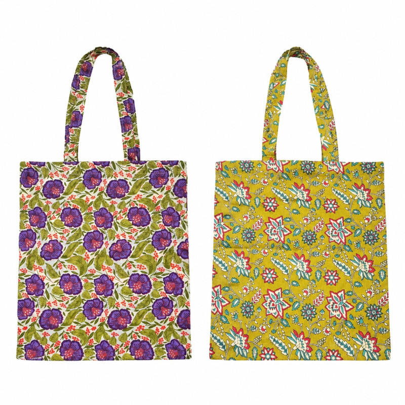 Bolsa algodón estampada