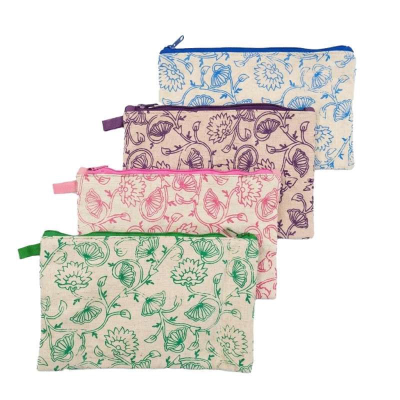 Monedero estampado flores
