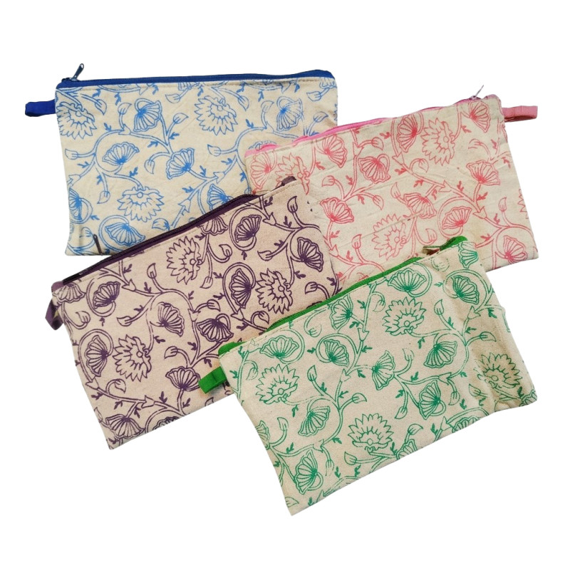 Monedero estampado flores