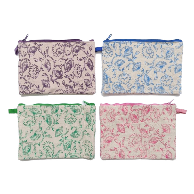 Monedero estampado flores