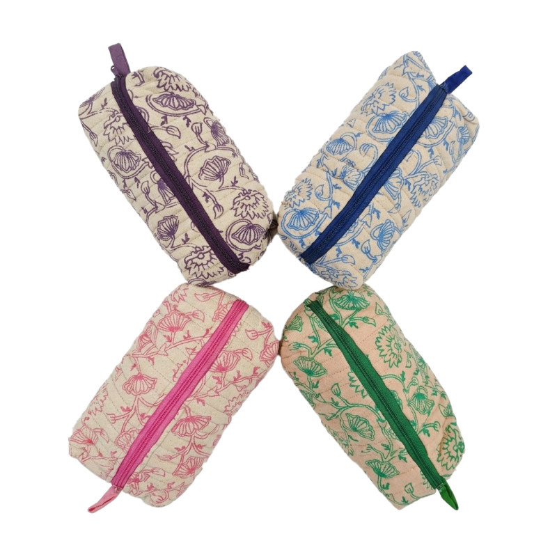 Monedero oval Flores