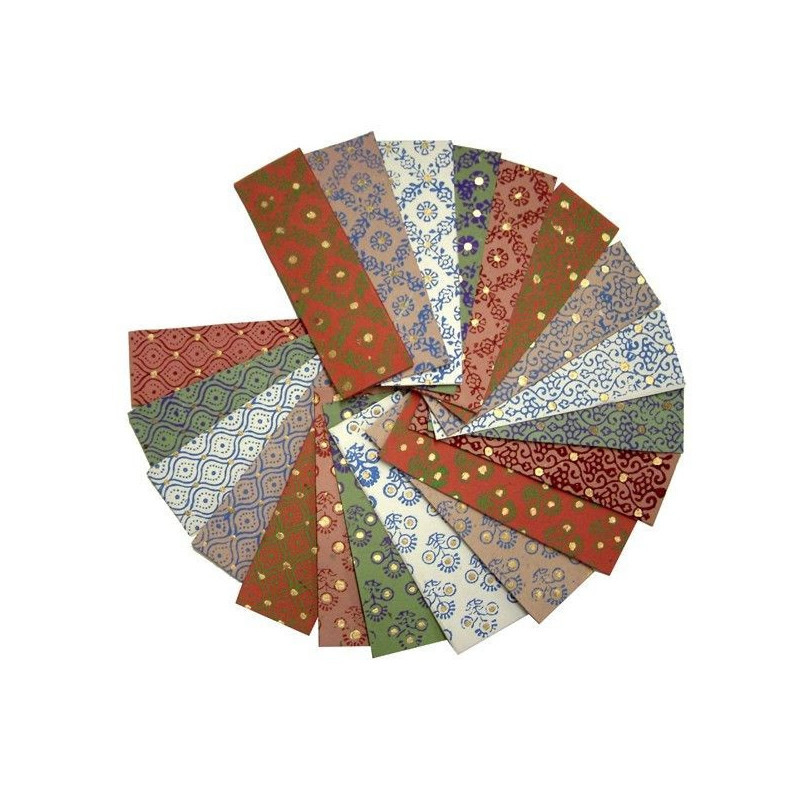 Marcapáginas papel reciclado colores Comercio Justo